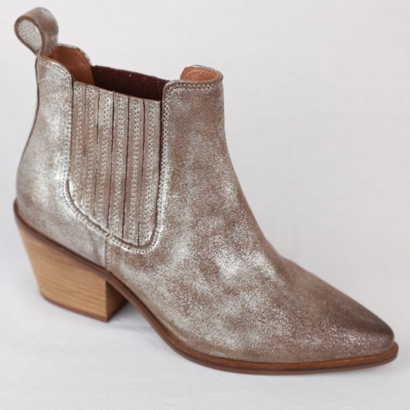 Metallic pewter booties - Picture 1 of 3